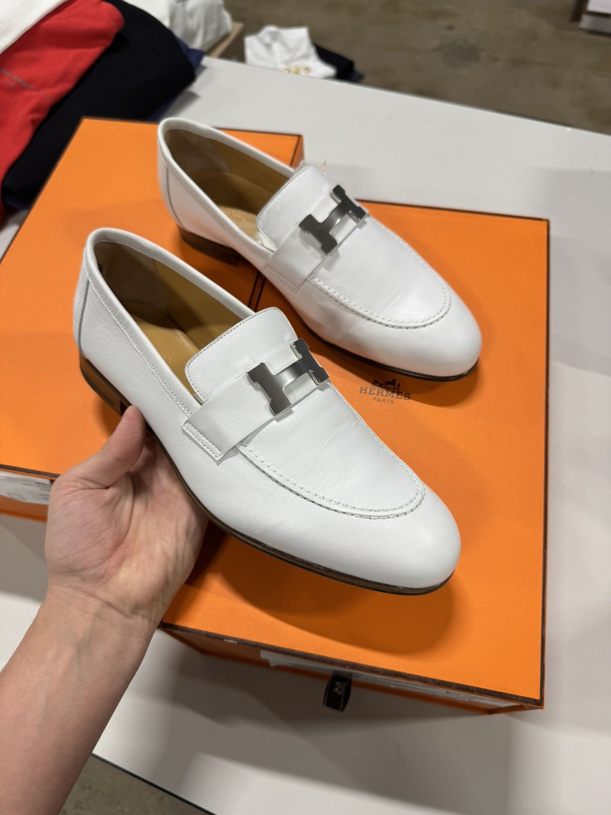 Hermes Hermes Paris Leather Loafer NEW 1400$ Size US 7.5 / EU 40-41 - 1 Thumbnail