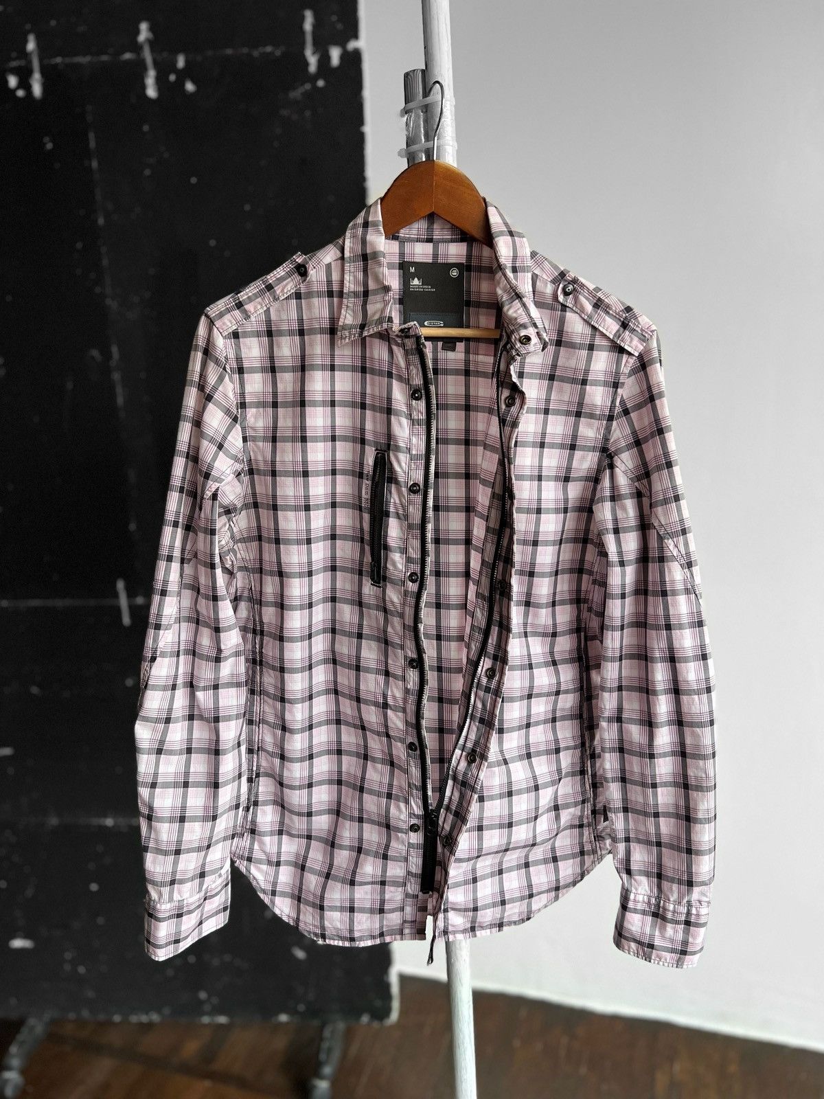 G-Star G-Star Raw Houston Prep Long Sleeve Shirt Zip Snap Closure Size M / US 6-8 / IT 42-44 - 3 Thumbnail