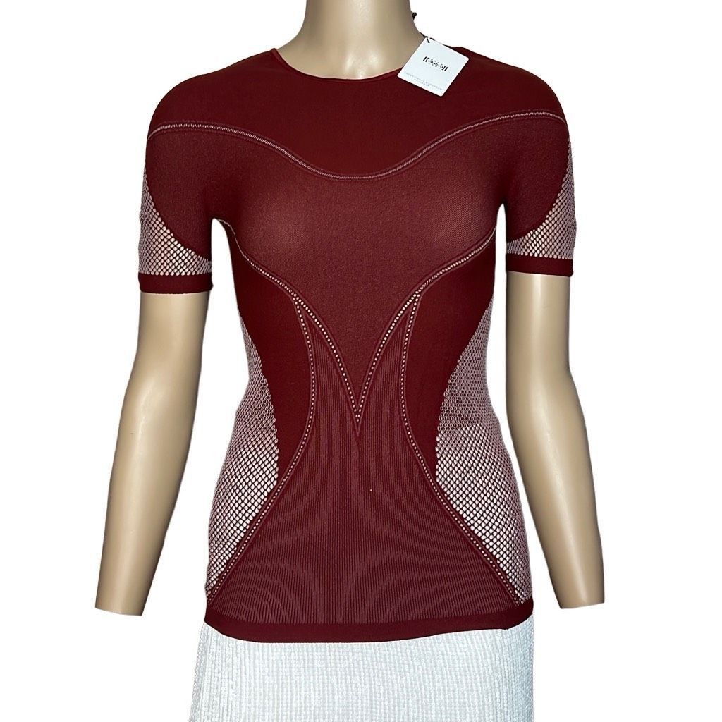 Wolford NWT Wolford Zen Shirt Short Sleeves Currant Xs Size XS / US 0-2 / IT 36-38 - 3 Thumbnail