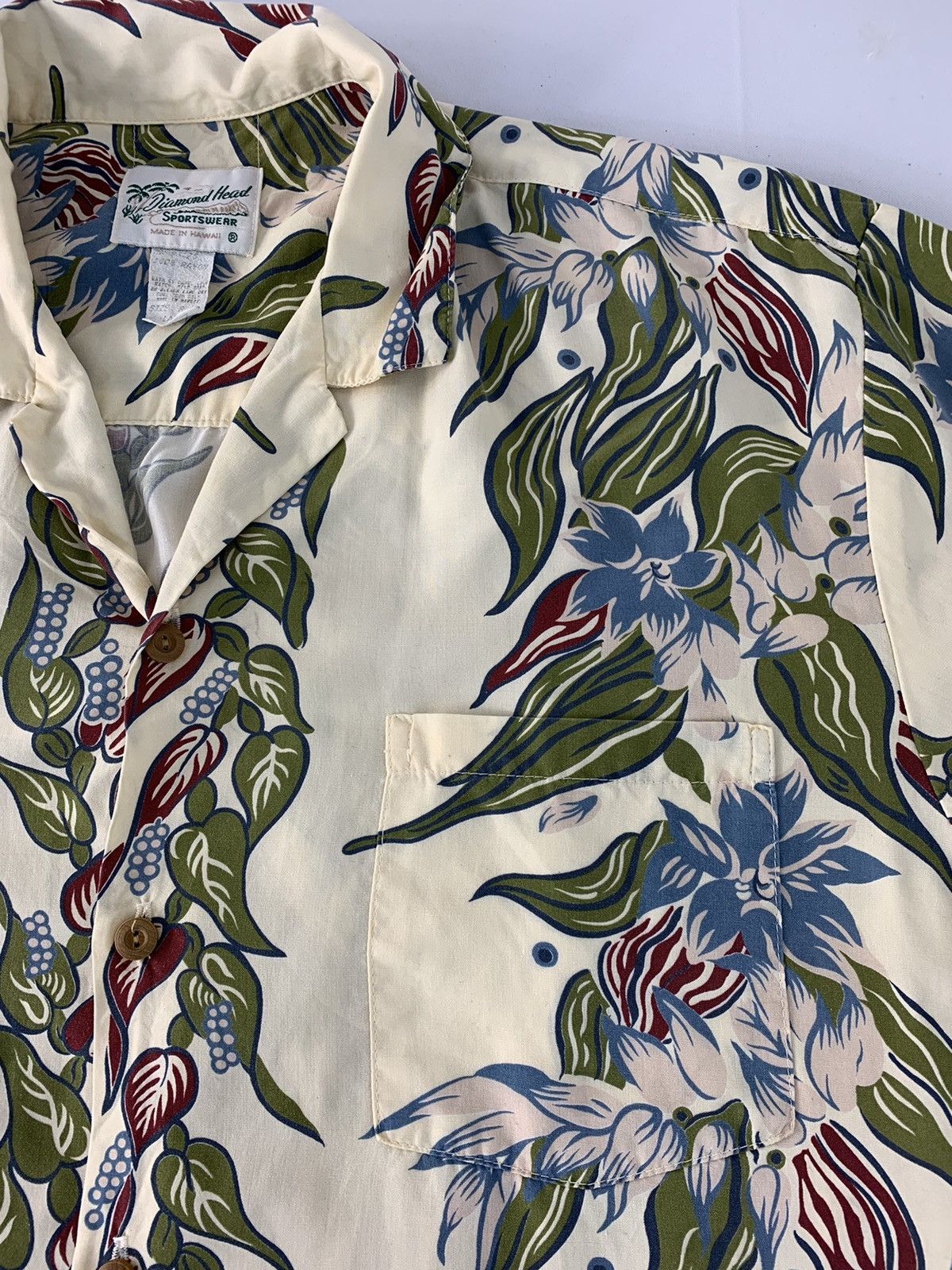 Sun Surf Vintage Diamond Head Sportswear Floral 100% Rayon Shirt Size US XL / EU 56 / 4 - 3 Thumbnail
