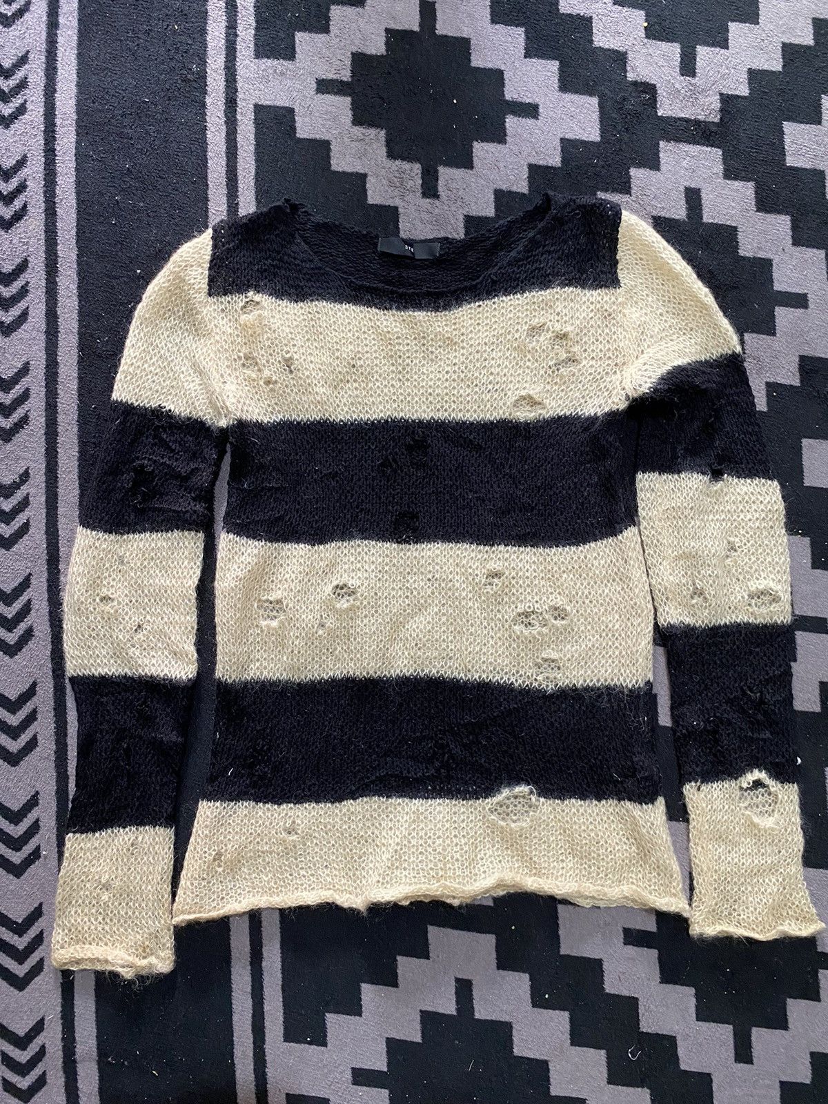 5351 POUR LES HOMMES Junya watanabe style STE fishnet destroyed cut out Size US M / EU 48-50 / 2 - 1 Thumbnail