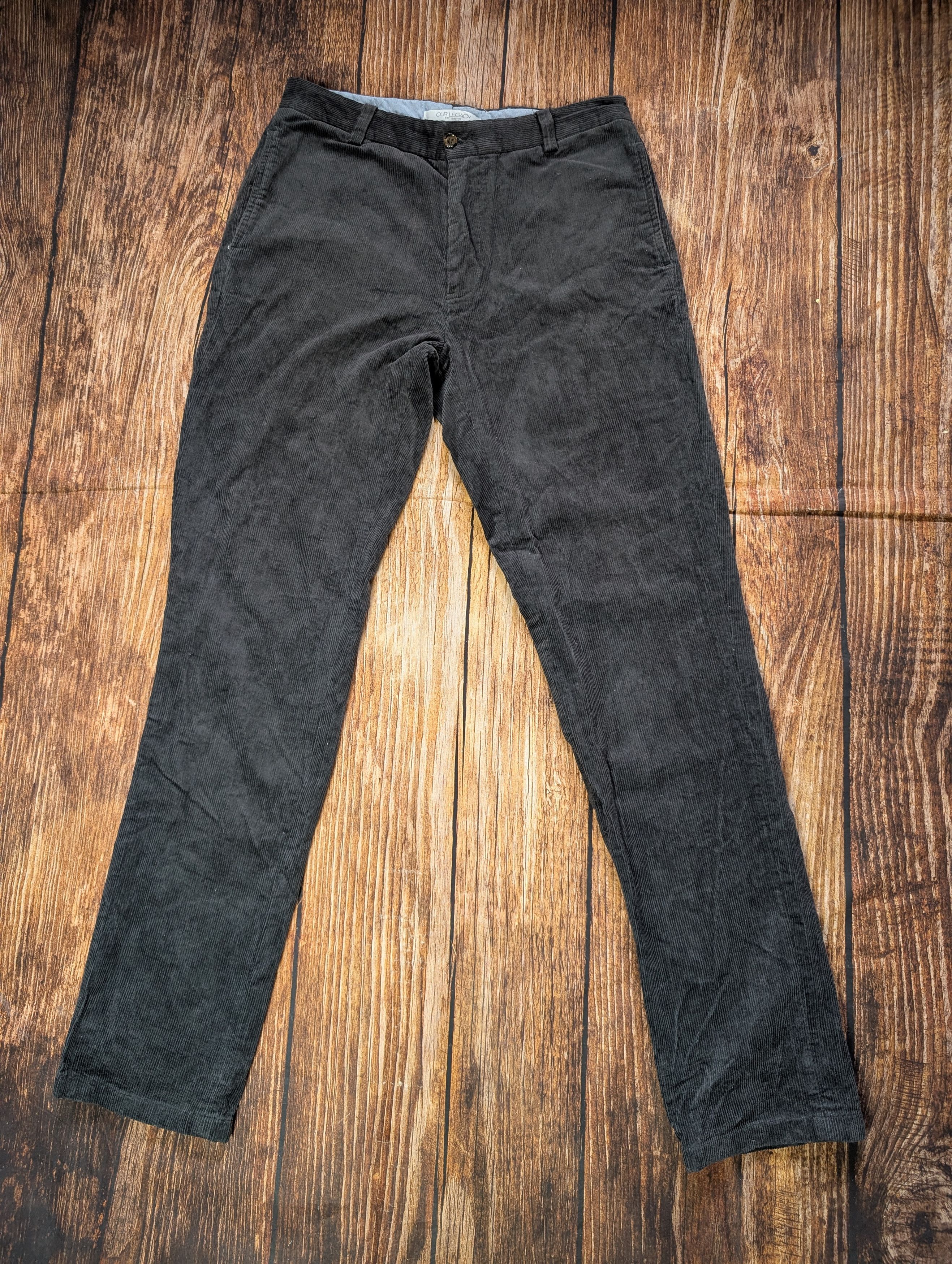 Our Legacy Dark grey Our Legacy corduroy chino pants Size US 30 / EU 46 - 1 Thumbnail