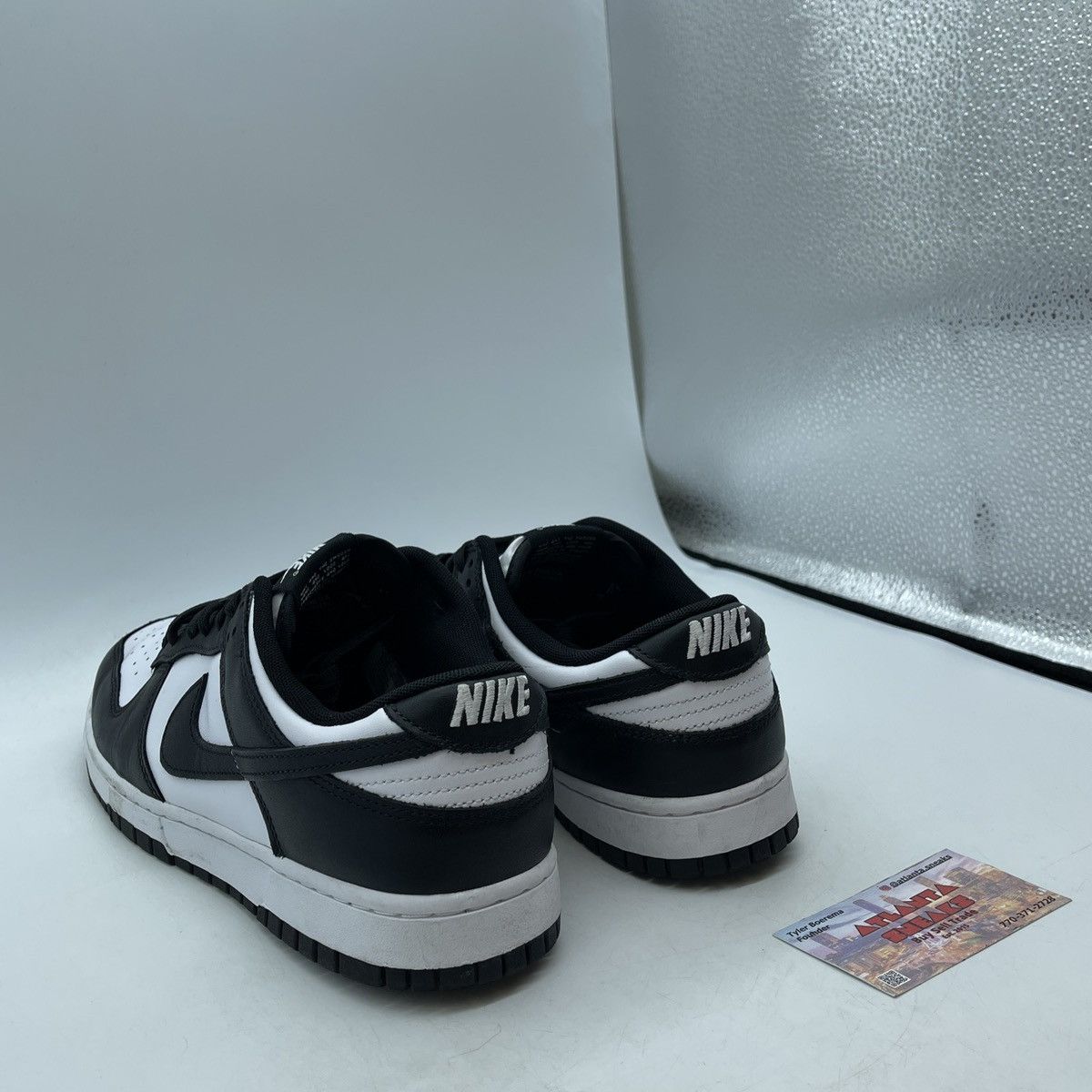 Nike Dunk low black white Size US 9.5 / EU 42-43 - 4 Thumbnail