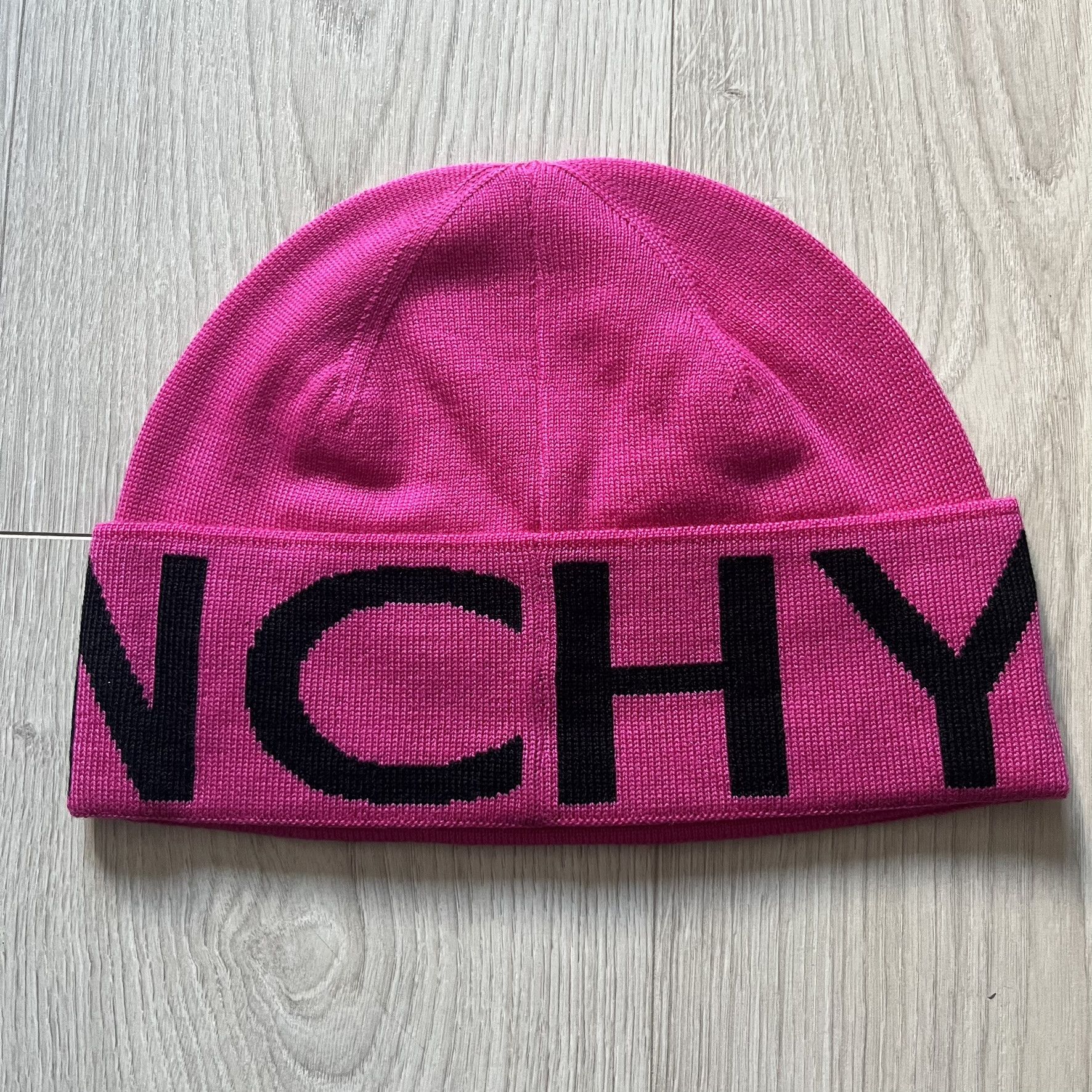Givenchy Givenchy Jacquard Logo Beanie Pink Size ONE SIZE - 2 Thumbnail