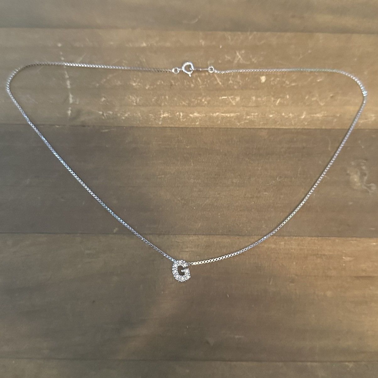 Other × Vintage Vintage Nadri silver tone CZ initial letter G necklace Size ONE SIZE - 2 Thumbnail