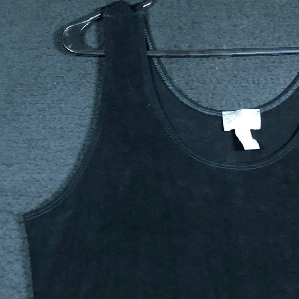 Vintage **Chico's Women's Black Travelers Tank Top XL Stretch Shimmer** User: Chico's Women's Black Travelers Tank Top XL Stretch Shimmer Size XL / US 12-14 / IT 48-50 - 4 Thumbnail