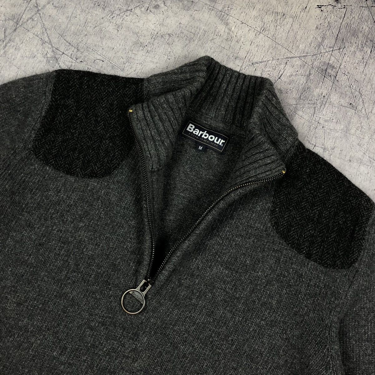Barbour Vintage Barbour Pure New Wool Heavy Knitted England Sweather Size US M / EU 48-50 / 2 - 5 Thumbnail