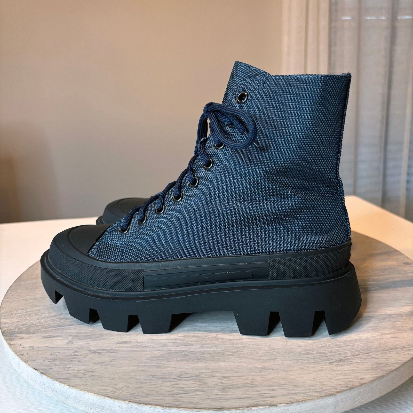 Jeffrey Campbell Jeffrey Campbell Lug Sole Combat Boots Blue Women's Size 7.5 Size US 7.5 / IT 37.5 - 2 Thumbnail