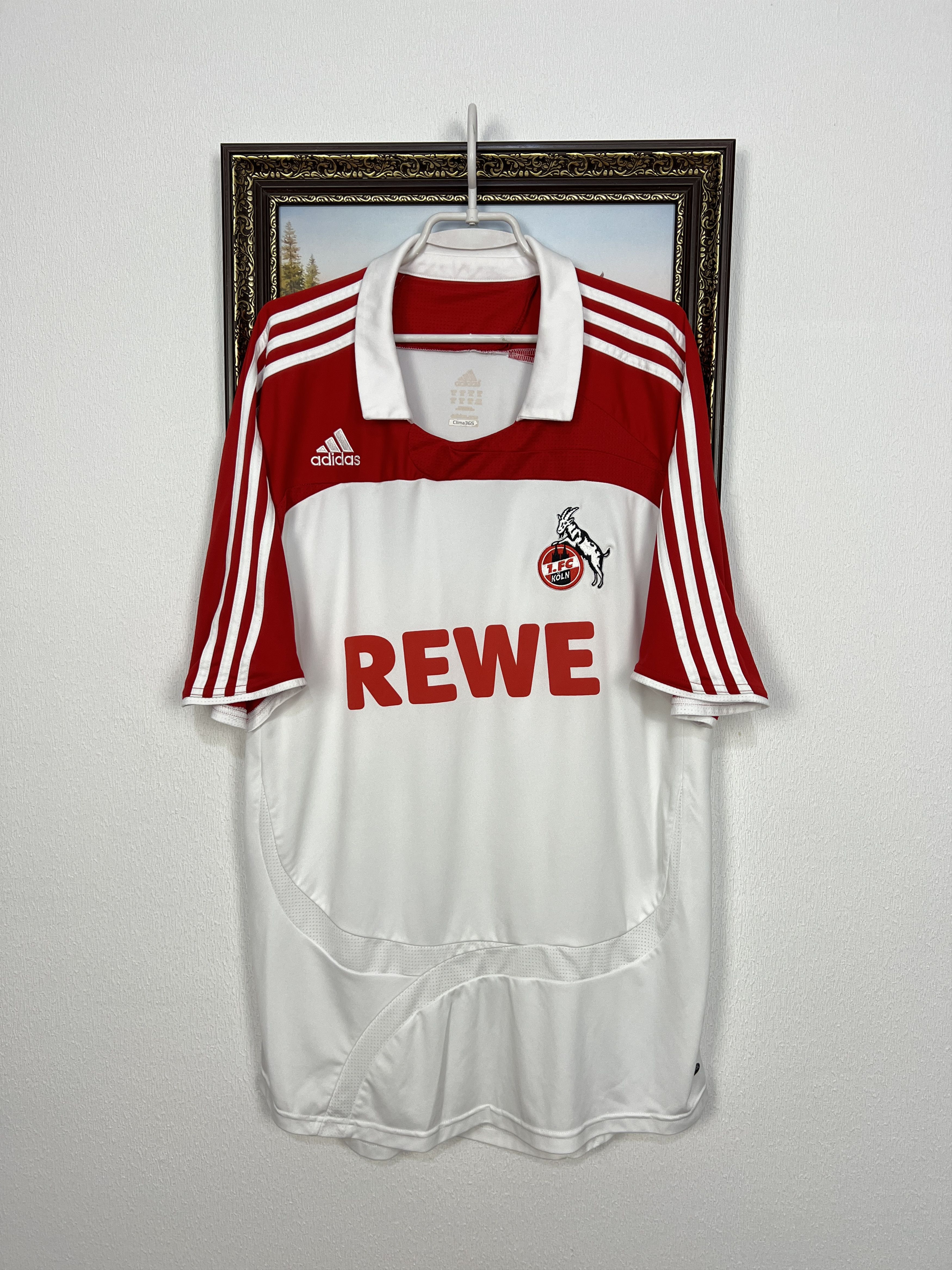 Adidas 1. FC Koln Away football shirt 2007 Soccer Adidas Jersey Size US XL / EU 56 / 4 - 1 Thumbnail