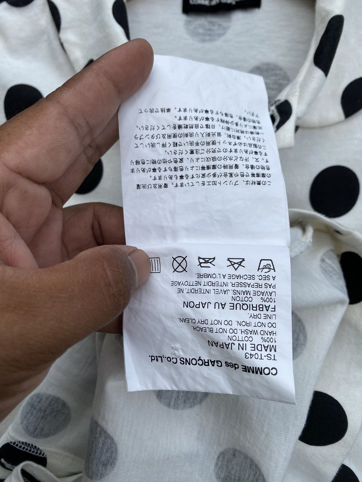 Comme des Garcons Rare tricot Comme Des Garcons CDG AD2006 Polka Dots Shirt Size S / US 4 / IT 40 - 10 Thumbnail