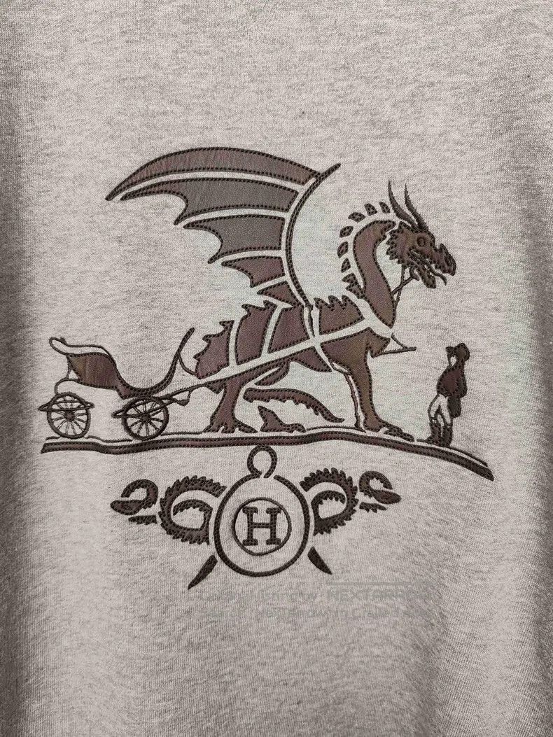 Hermes Hermes Men's Leather Dragon Hoodie Size US XL / EU 56 / 4 - 4 Thumbnail