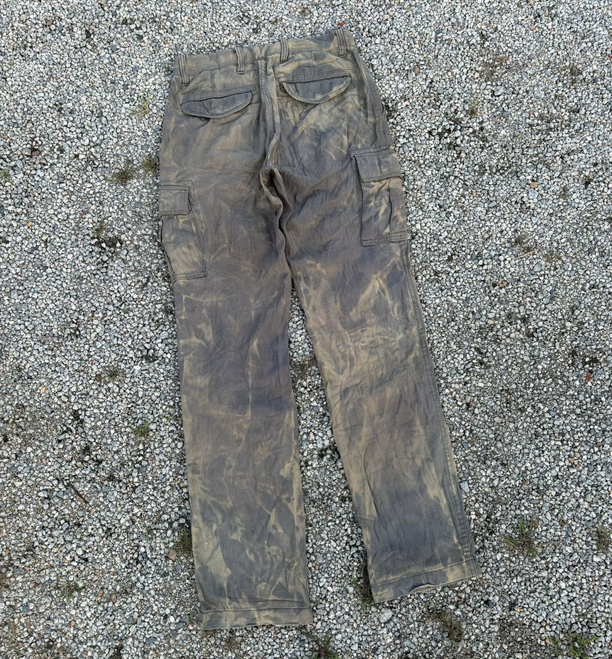 Japanese Brand × John Elliott Vintage Tie Dye Acid Wash Cargo Pants John Elliott Style Size US 29 - 4 Thumbnail