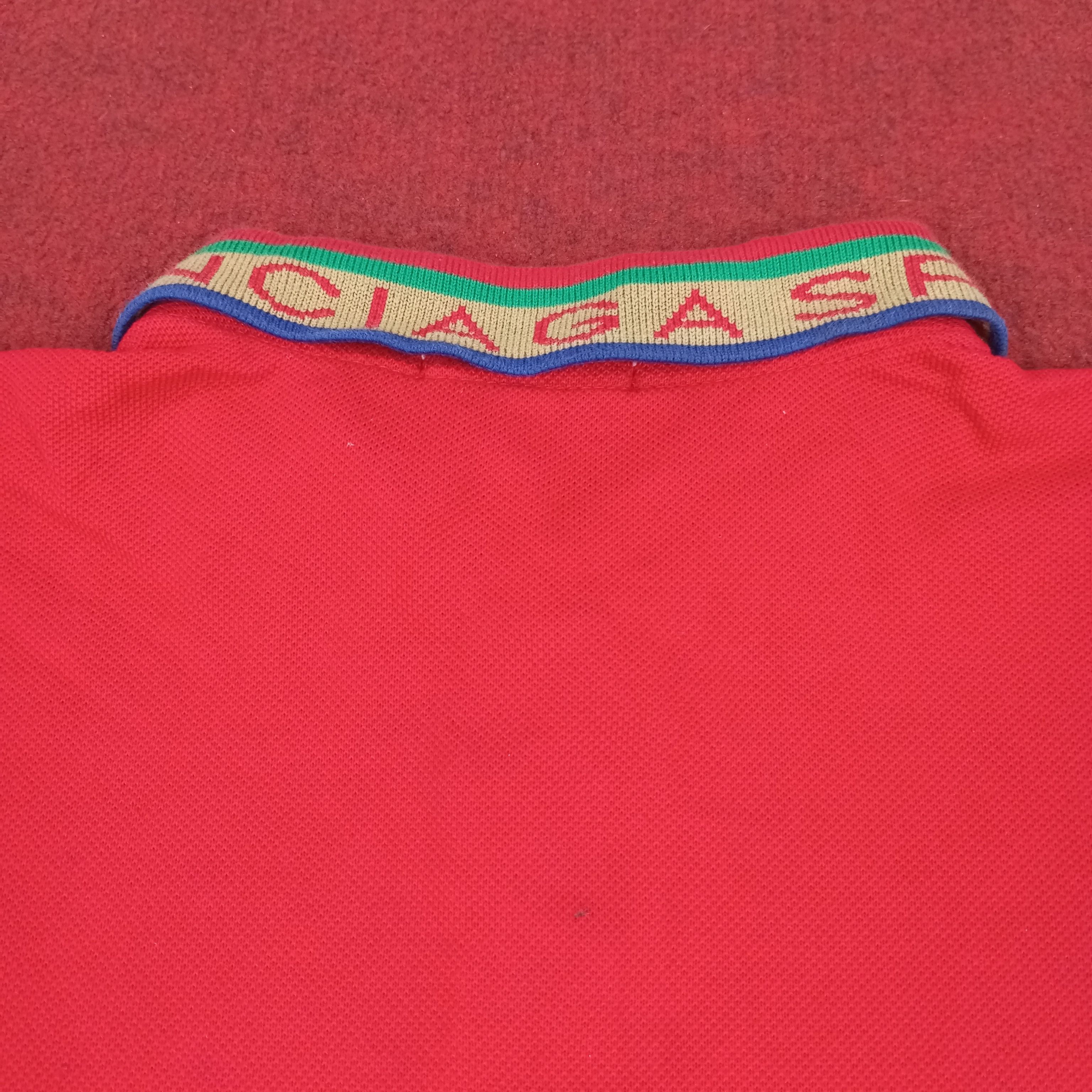Balenciaga × Vintage Balenciaga Sports Spellout Collar Design Polos Size US S / EU 44-46 / 1 - 5 Thumbnail