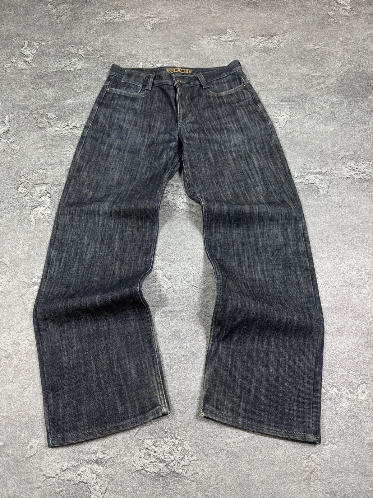 Pre-owned If Six Was Nine Flared Bootcut Denim Jeans 2000s Size 34 Y2k In Blue