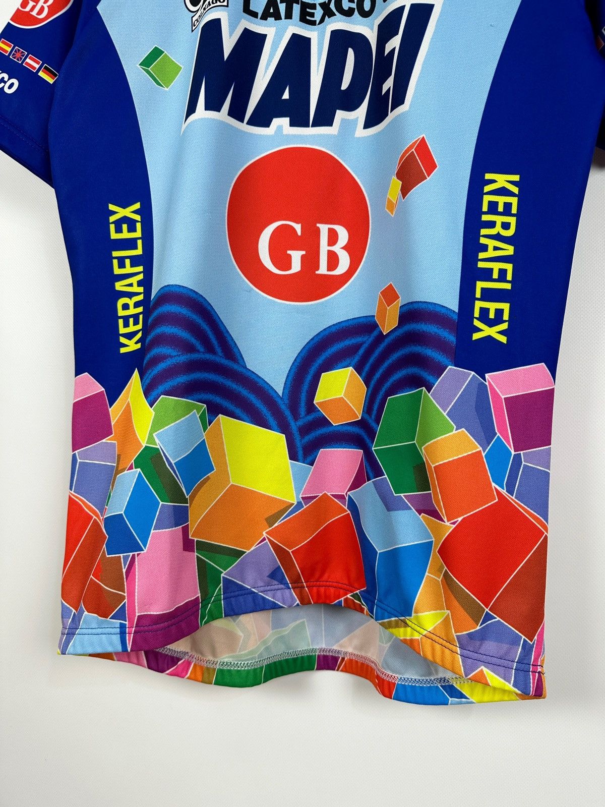 Vintage 1997 Vintage Mapei GB Paris-Roubaix Cycling Jersey Size US XL / EU 56 / 4 - 12 Thumbnail