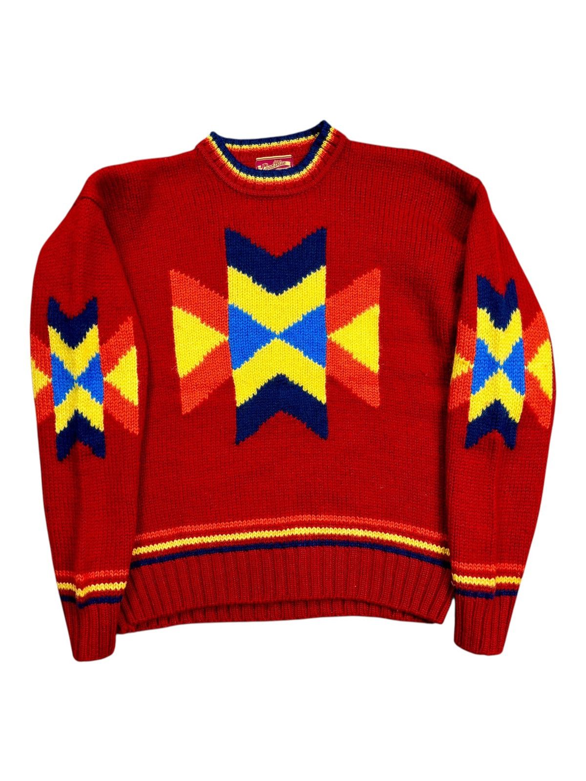 20471120 2000s Deadblue - Chunky Knitted Ethnic Navajo Sweater Size US M / EU 48-50 / 2 - 2 Thumbnail