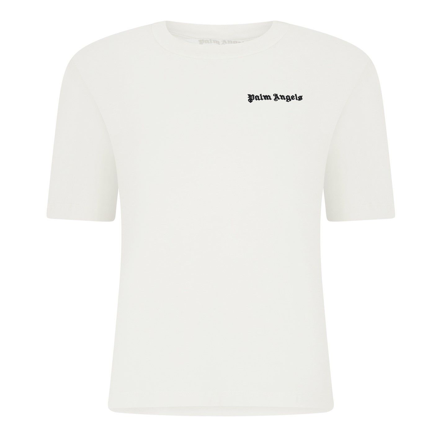 Palm Angels o1g2r1mq0325 Embroidered Logo T-Shirt in Ivory Size XS / US 0-2 / IT 36-38 - 1 Thumbnail