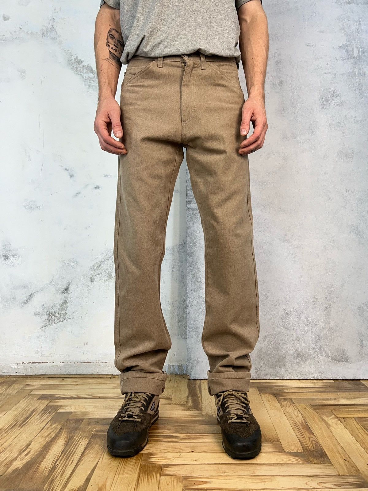 Versace Jeans Couture Vintage Versace Cream Beige Pants Size 30 Size US 30 / EU 46 - 1 Thumbnail