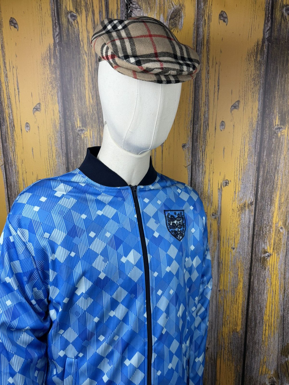 Japanese Brand Score Draw England 1990 Empire Third Track Jacket Size XL Size US XL / EU 56 / 4 - 4 Thumbnail