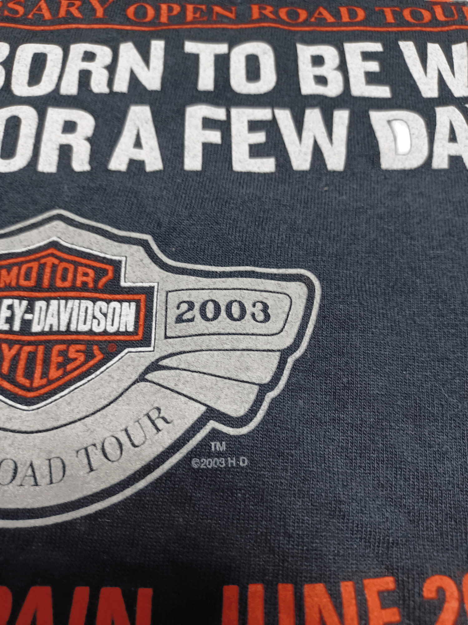 Harley Davidson × Vintage HARLEY DAVIDSON VINTAGE 2003 BARCELONA TEE Size US M / EU 48-50 / 2 - 4 Thumbnail