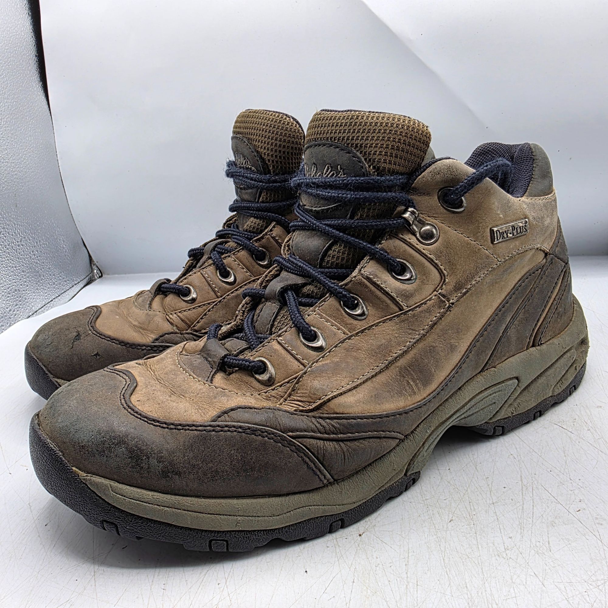 Cabelas Cabelas Mens Size 10 B Brown Waterproof Leather Hiking Boots Size US 10 / EU 43 - 3 Thumbnail