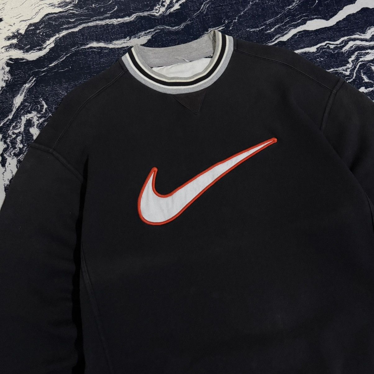 Vintage Vintage sun faded nike swoosh sweatshirt crewneck Size US S / EU 44-46 / 1 - 2 Thumbnail