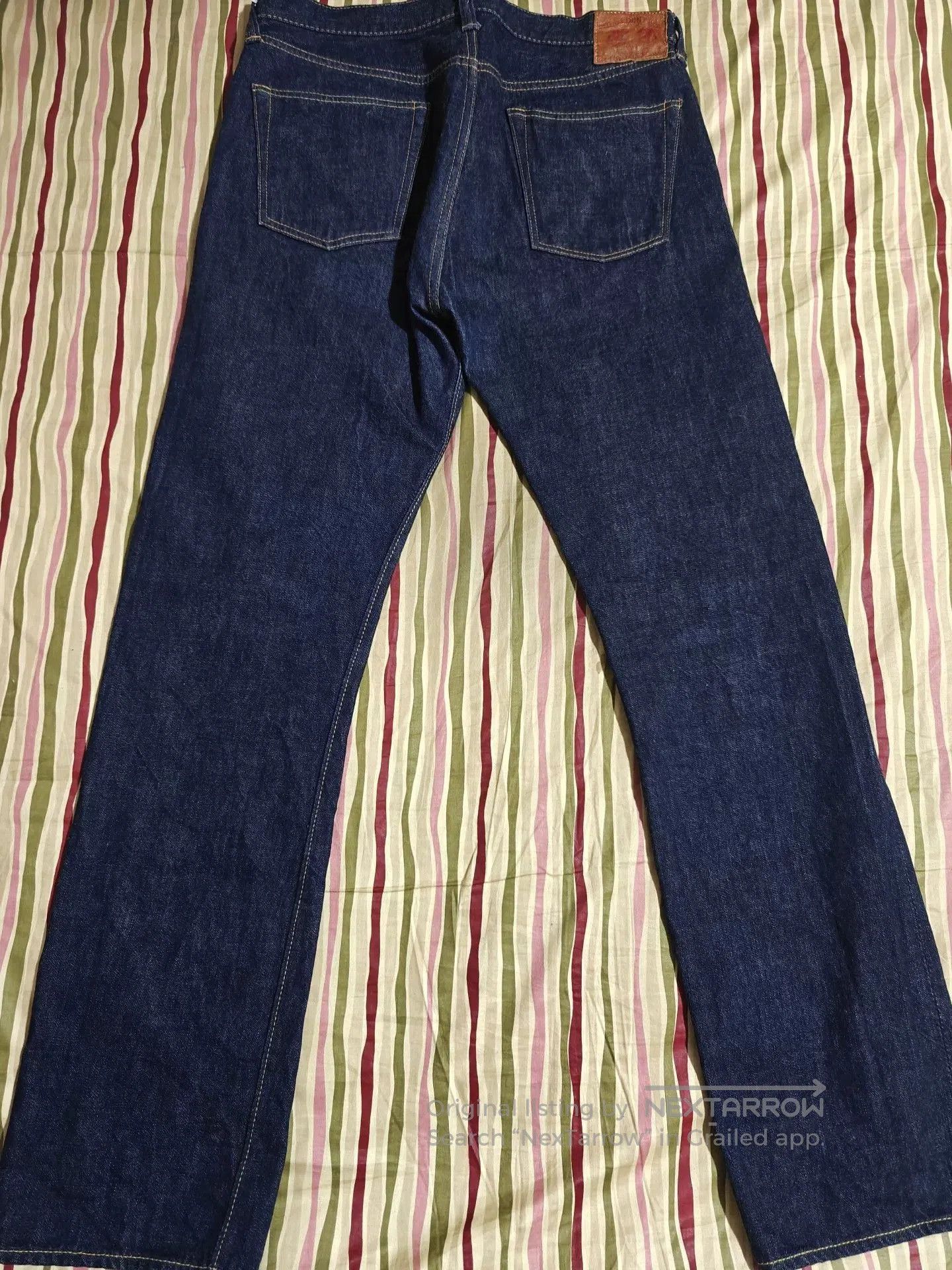 Full Count & Co. FULL COUNT 1108 Slim Straight Raw Jeans. Size US 35 - 5 Thumbnail