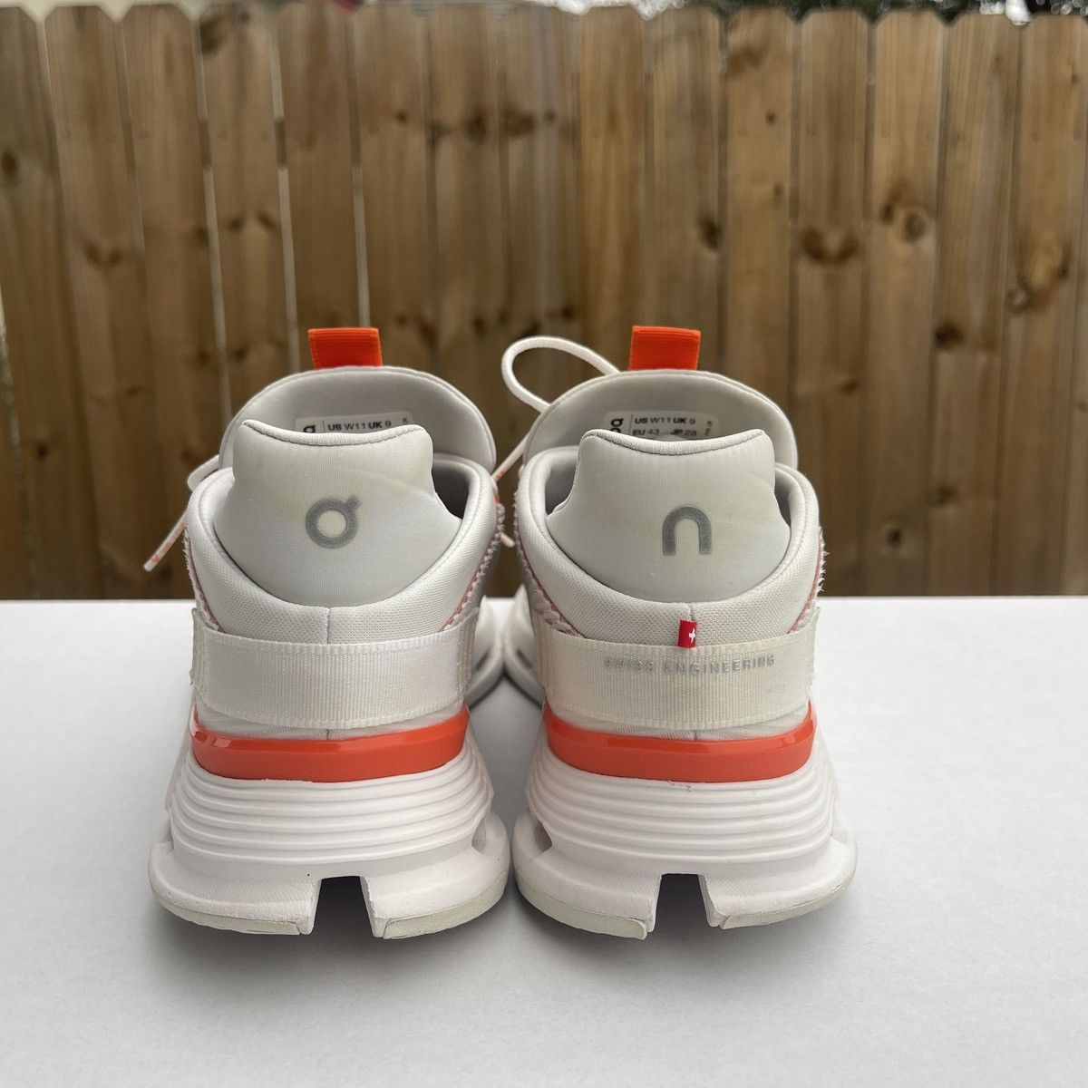 On On Cloudnova Void Undyed White Flame 11 women’s / 9.5 men’s Size US 11 / IT 41 - 4 Thumbnail