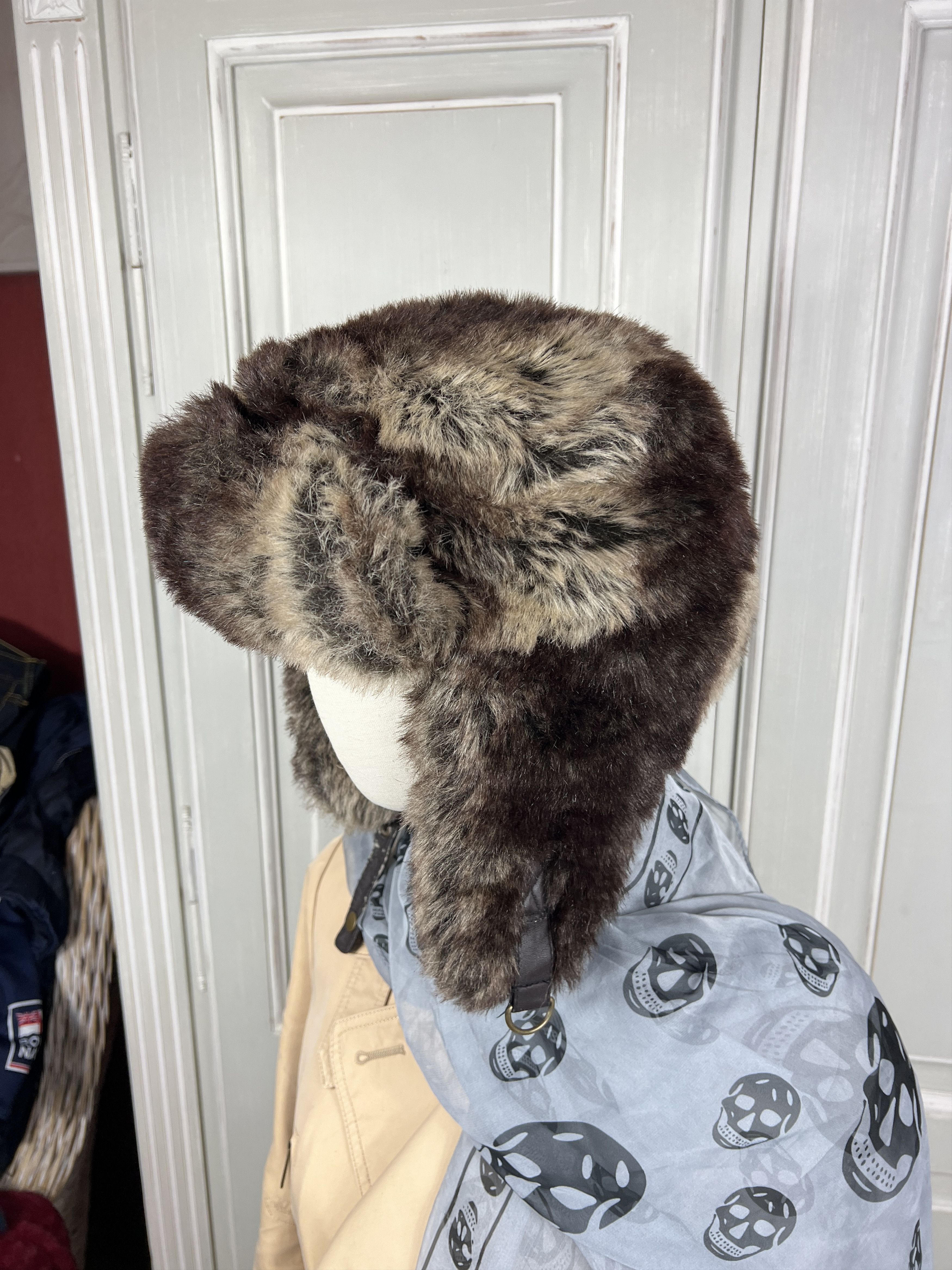 Japanese Brand × Vintage Y2k Faux Fur Ushanka Vintage Fuzzy Warm Trapper hat Size ONE SIZE - 3 Thumbnail