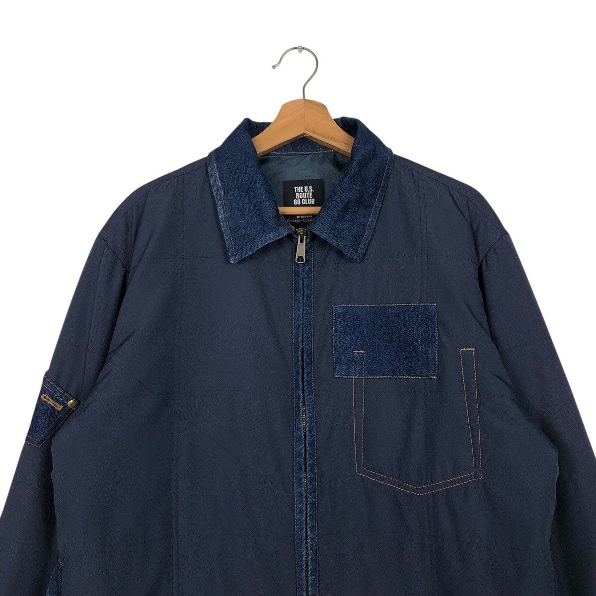 Japanese Brand 🔥VTG BOMBER JACKET ROUTE 66 CLUB BONDAGE BIKER ISSEY MIYAKE Size US L / EU 52-54 / 3 - 5 Thumbnail