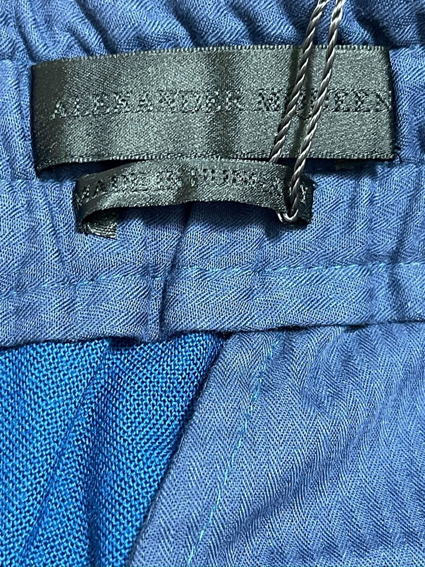 Alexander McQueen Blue Elastic Waist Jogger Pants Size 34 Size US 26 / EU 42 - 6 Thumbnail