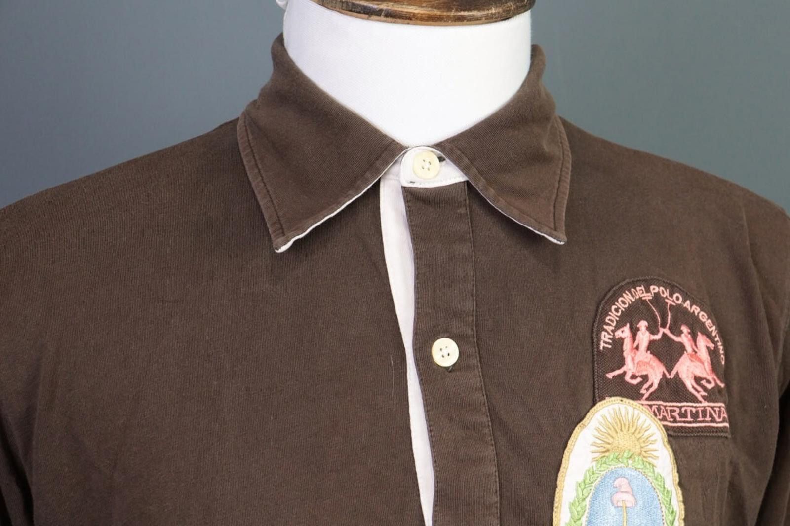 La Martina La Martina Brown Short Sleeve Polo Shirt Size XL Size US XL / EU 56 / 4 - 8 Thumbnail