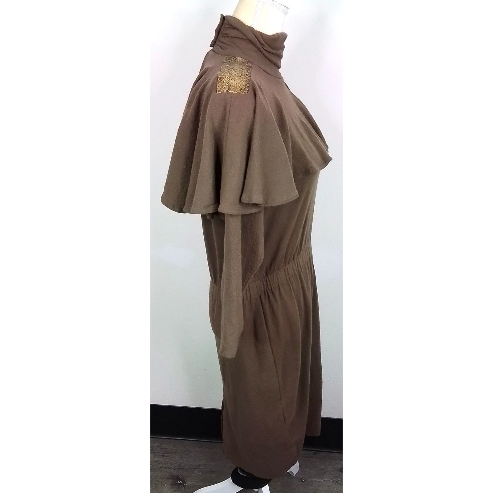 Saks Fifth Avenue Saks Fifth Dress Women's 12 Brown Vintage Size XL / US 12-14 / IT 48-50 - 3 Thumbnail