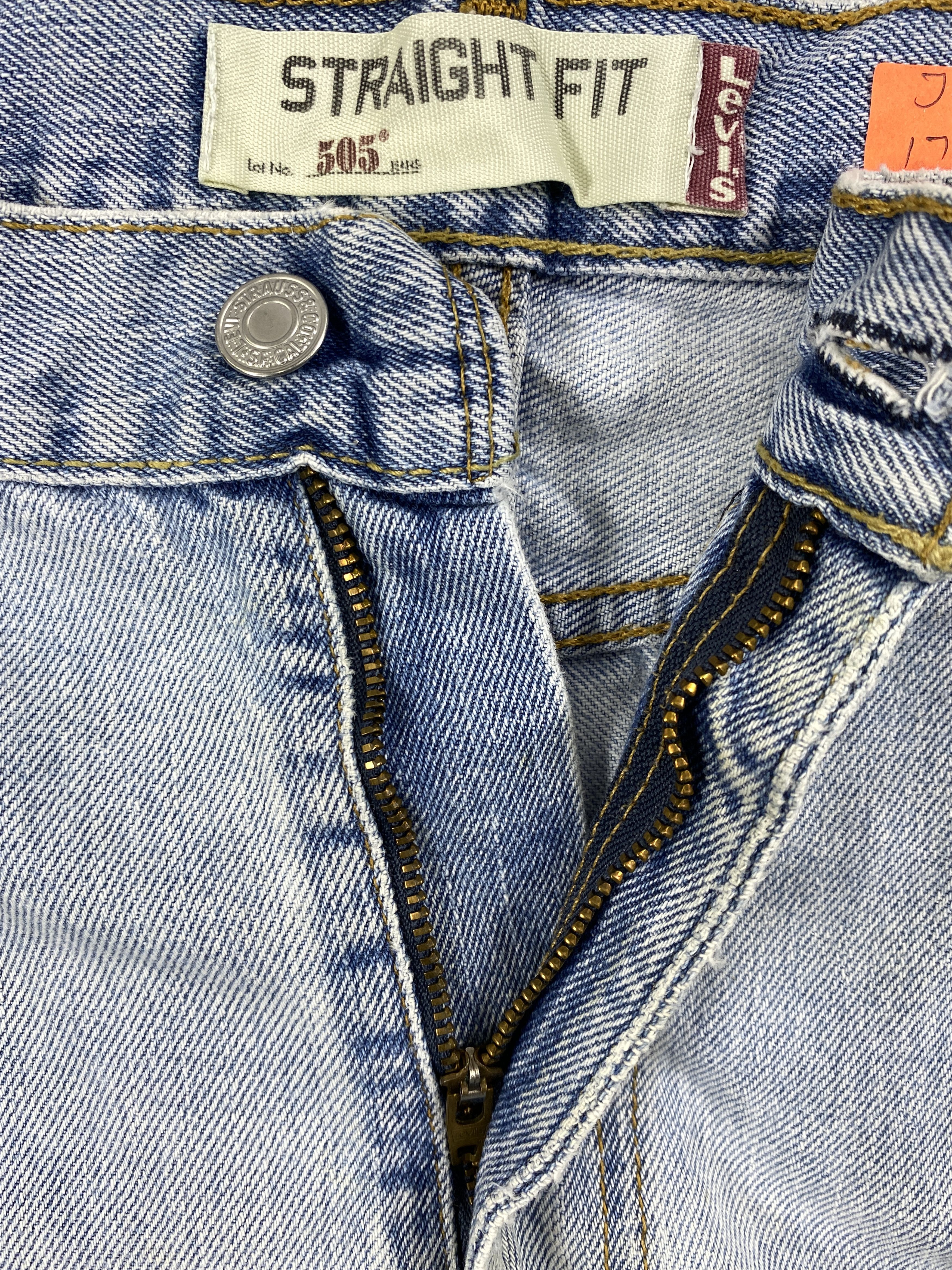 Levi's Light Blue Wash Vintage Levi's 505 35x29.5 Denim -JN1761 Size US 37 - 6 Thumbnail