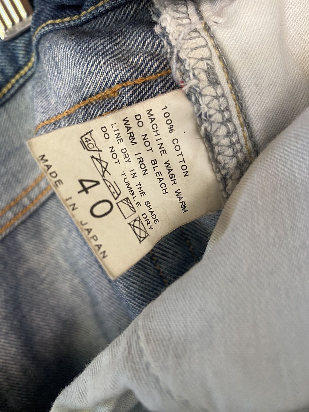 Japanese Brand Vetements De Travail Distressed Selvage Denim Jeans Pants Size US 32 / EU 48 - 10 Thumbnail