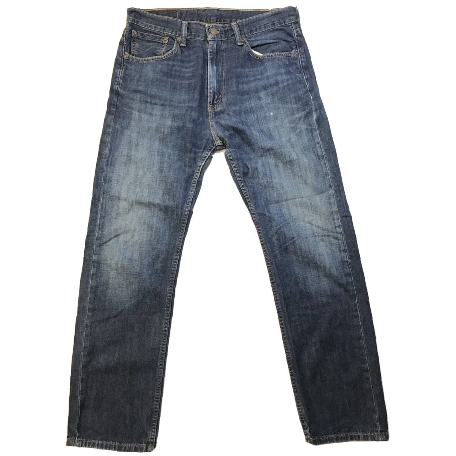 Levi's Levi's 505 Jeans Men's 32x30 Straight Leg Blue Denim Stretch Classic Size US 32 / EU 48 - 2 Thumbnail