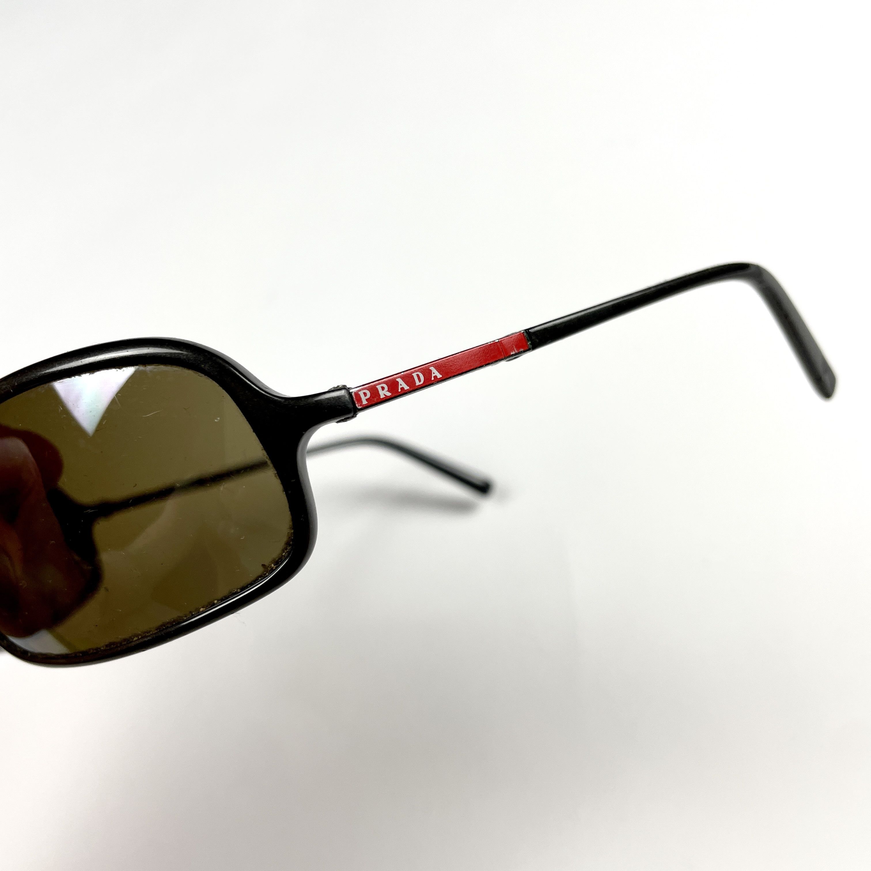Vintage Vintage PRADA sunglasses black retro luxury drip 90s y2k Size ONE SIZE - 8 Thumbnail