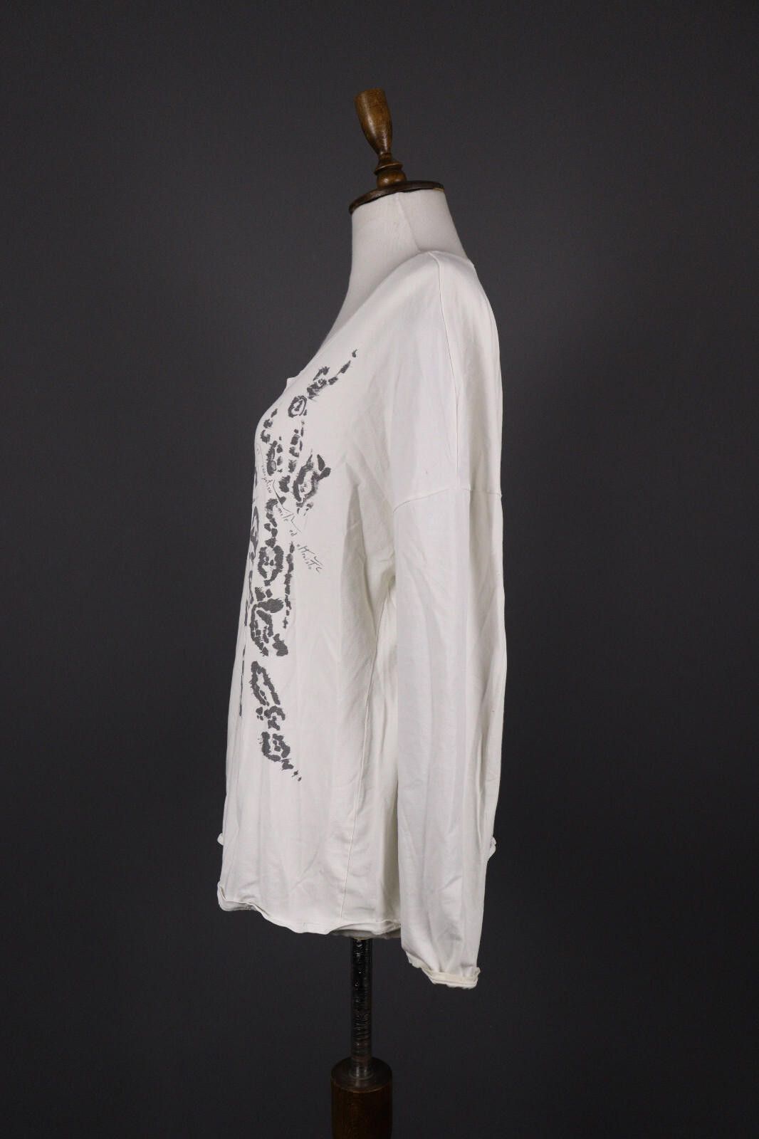 Bottega Veneta Bottega by Elisa Cavaletti White Printed Top Shirt Size XXL Size XXL / US 16-18 / IT 52-54 - 4 Thumbnail