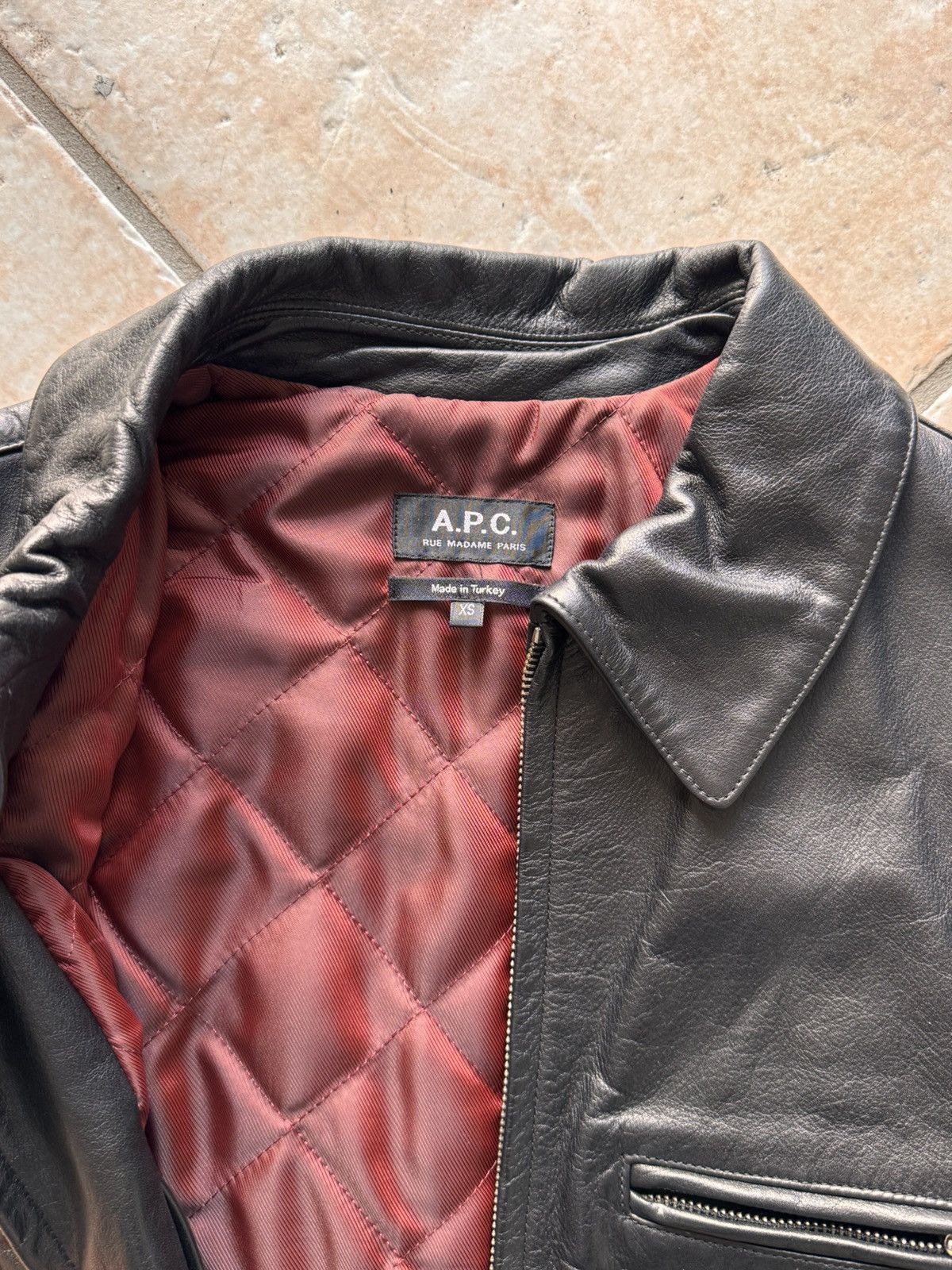 A.P.C. Leather jacket Apc Size US XS / EU 42 / 0 - 2 Thumbnail
