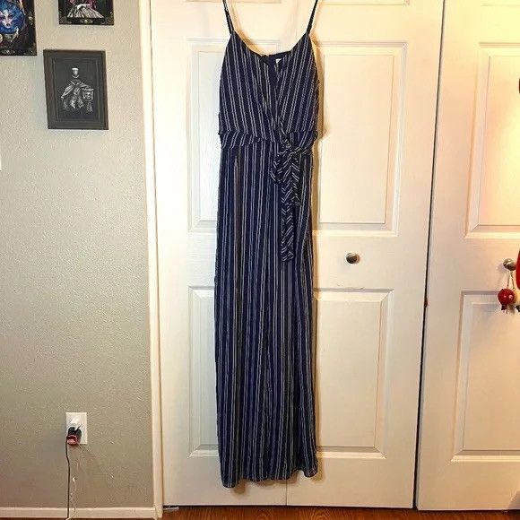 Michael Kors Striped Navy Jumpsuit by Michael Kors size XL Size 38" / US 16 / IT 52 - 1 Thumbnail