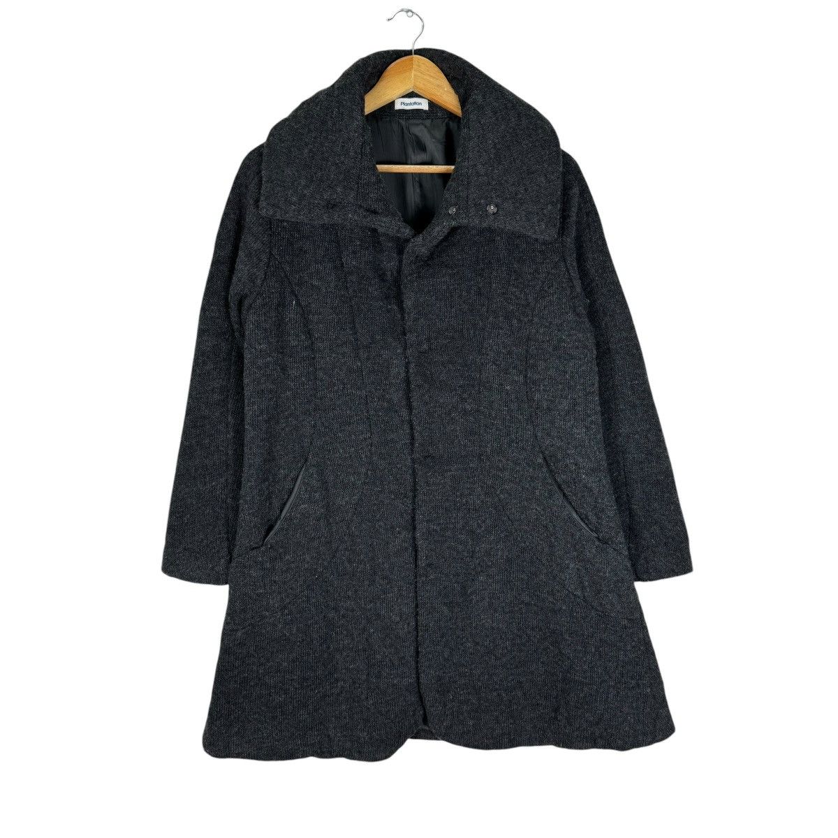 Issey Miyake × Japanese Brand 🌟90s PLANTATION ISSEY MIYAKE LONG COAT JACKET Size M / US 6-8 / IT 42-44 - 1 Thumbnail