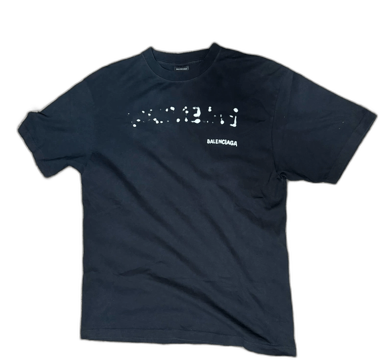 Balenciaga Graffiti Ink Short Sleeve T-Shirt