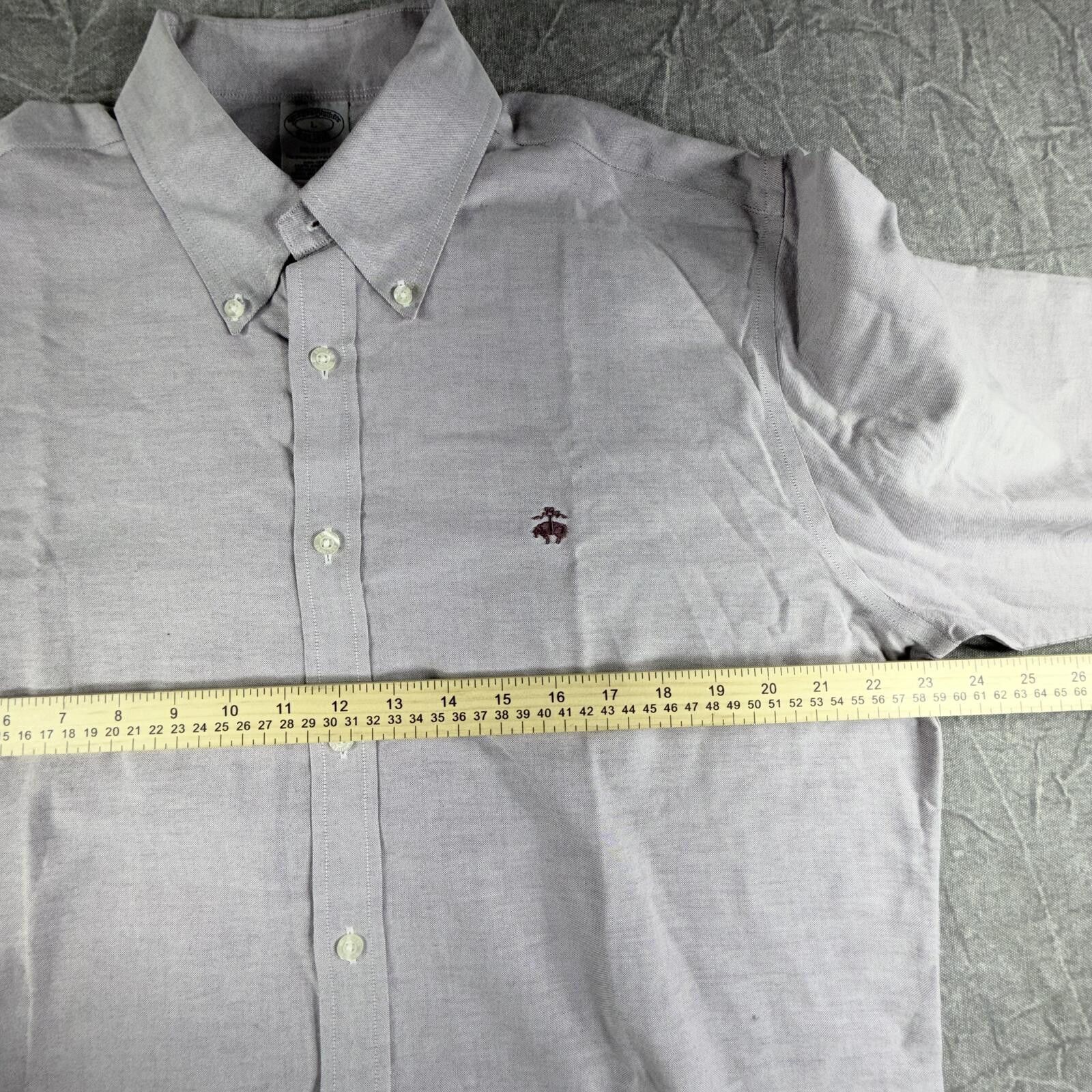 Brooks Brothers Brooks Brothers Shirt Men's L Purple Long Sleeve Button Down Size US L / EU 52-54 / 3 - 1 Thumbnail