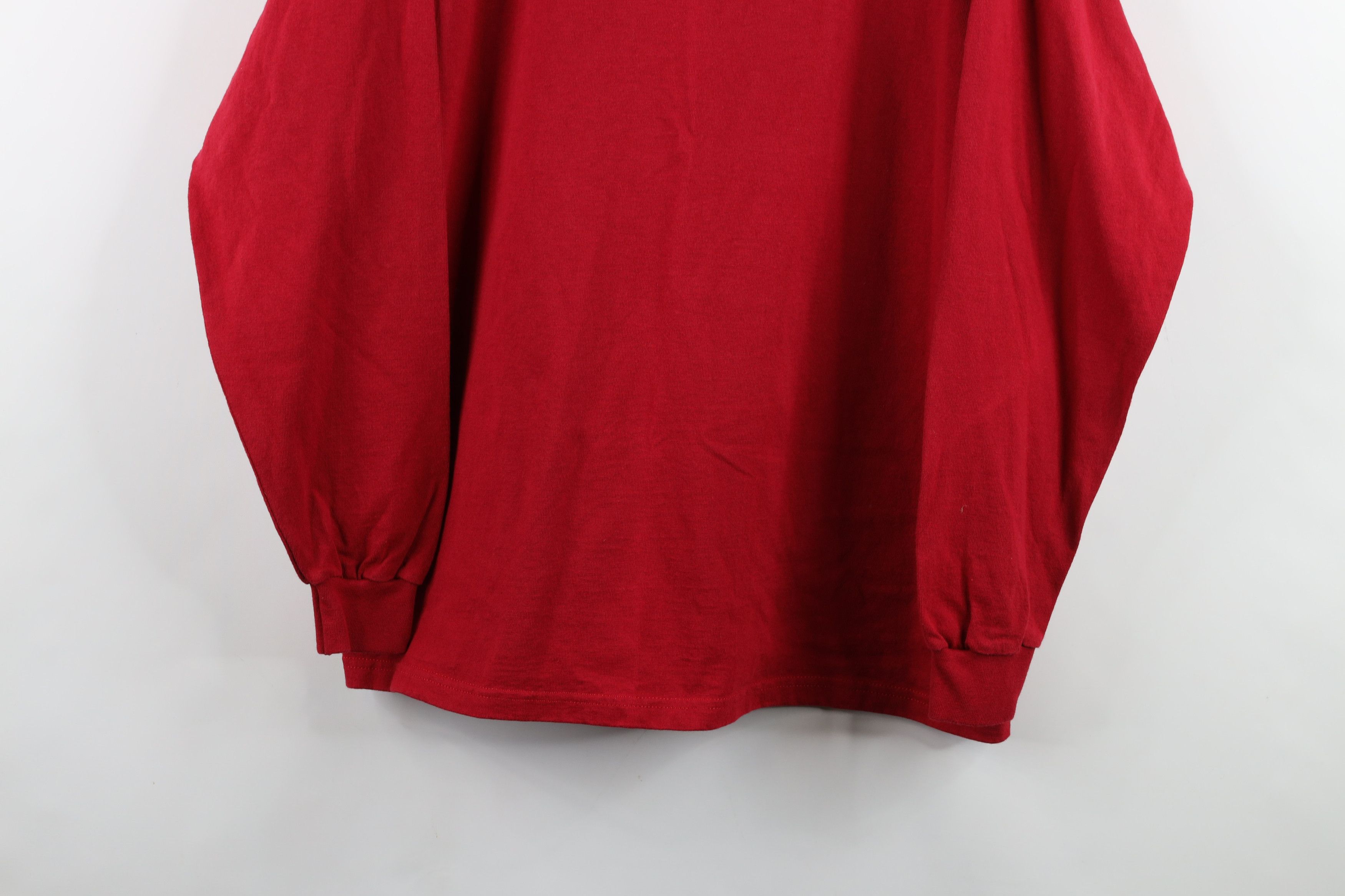 Vintage Vintage 90s Streetwear Turtleneck T-Shirt Red Cotton USA Size US M / EU 48-50 / 2 - 3 Thumbnail
