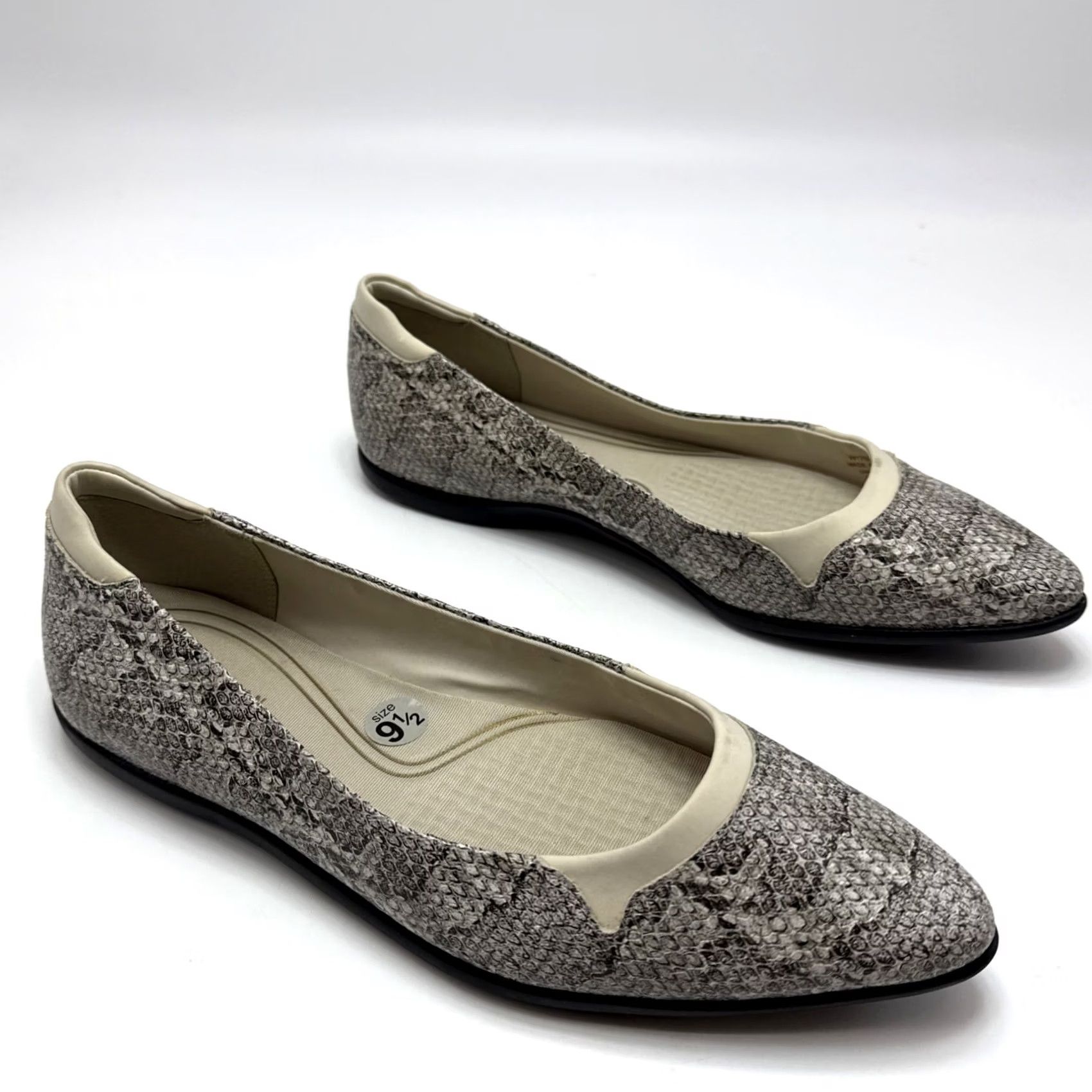 Cole Haan Cole Haan Grand Women’s Flat Shoes Viper Pointed Toe Ballet Multicolor Leather 9.5 Womens Size US 10 / IT 40 - 2 Thumbnail