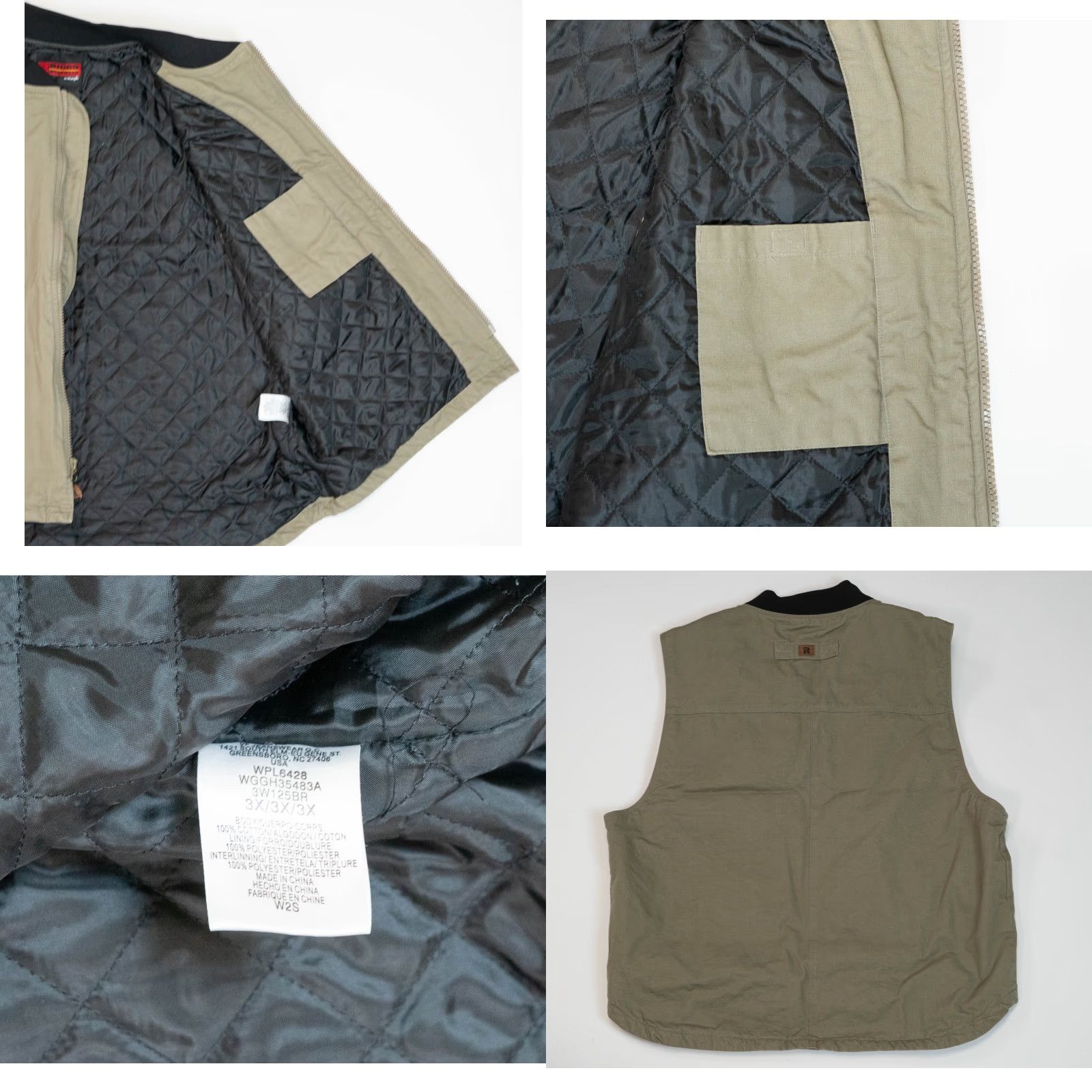 Wrangler VINTAGE Wrangler Vest Mens 3XL Olive Plaid Lined Western Outdoors Riggs Workwear Size US XXL / EU 58 / 5 - 10 Thumbnail