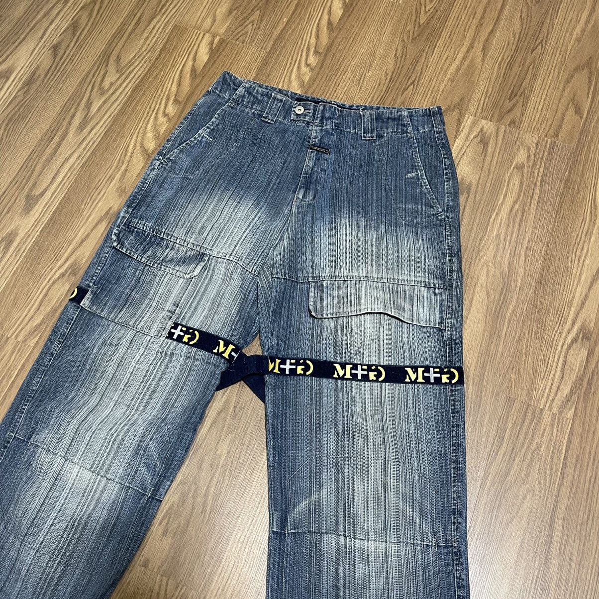 Marithe + Francois Girbaud × Vintage Rare Marithe Francois Girbaud Shuttle spell out Jeans Size US 34 / EU 50 - 2 Thumbnail
