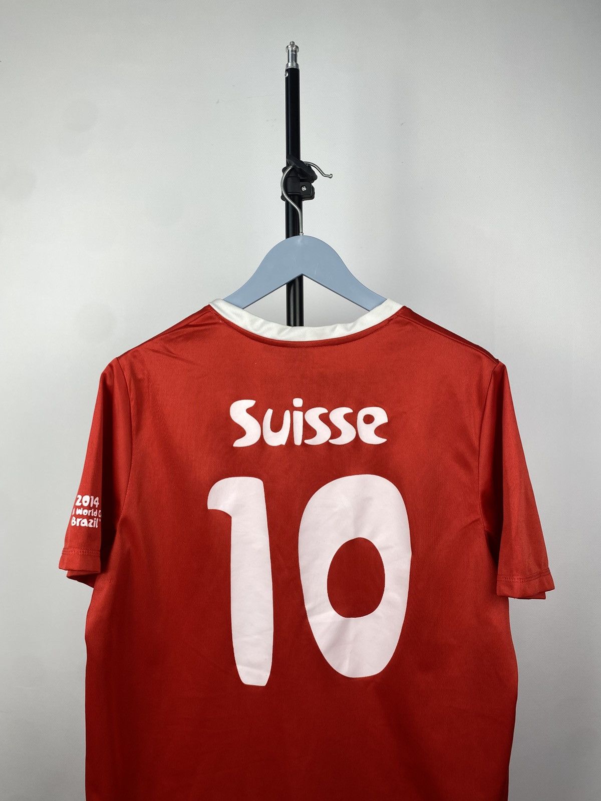Vintage Vintage Suisse FIFA Brasil 2014 Soccer Jersey T Shirt Size US M / EU 48-50 / 2 - 9 Thumbnail