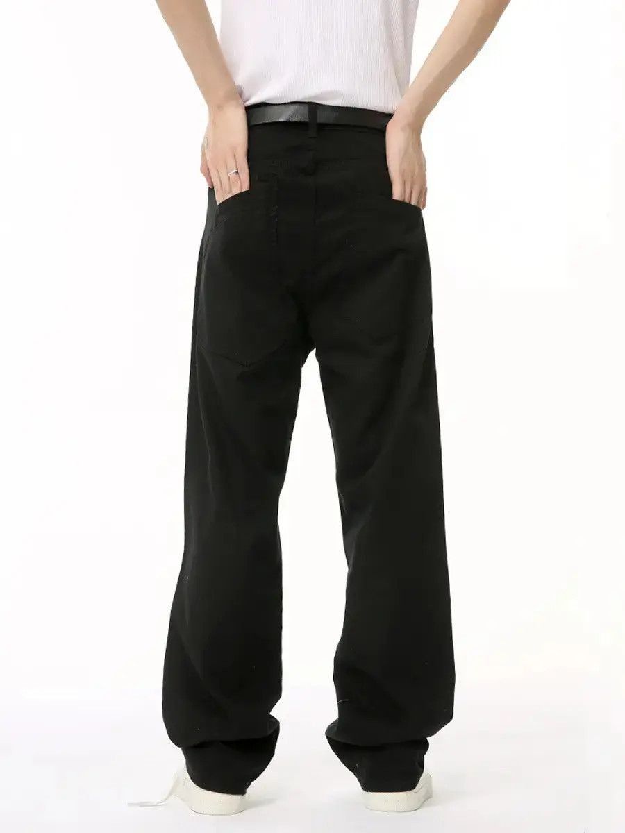 Japanese Brand Retro loose high street zipper spliced jeans Size US 32 / EU 48 - 4 Thumbnail