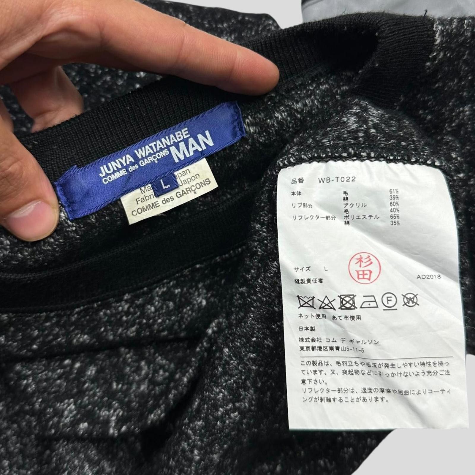Junya Watanabe Junya Watanabe MEN 2018 Speckled 3M Reflective Knit - L (M) Size US M / EU 48-50 / 2 - 7 Thumbnail